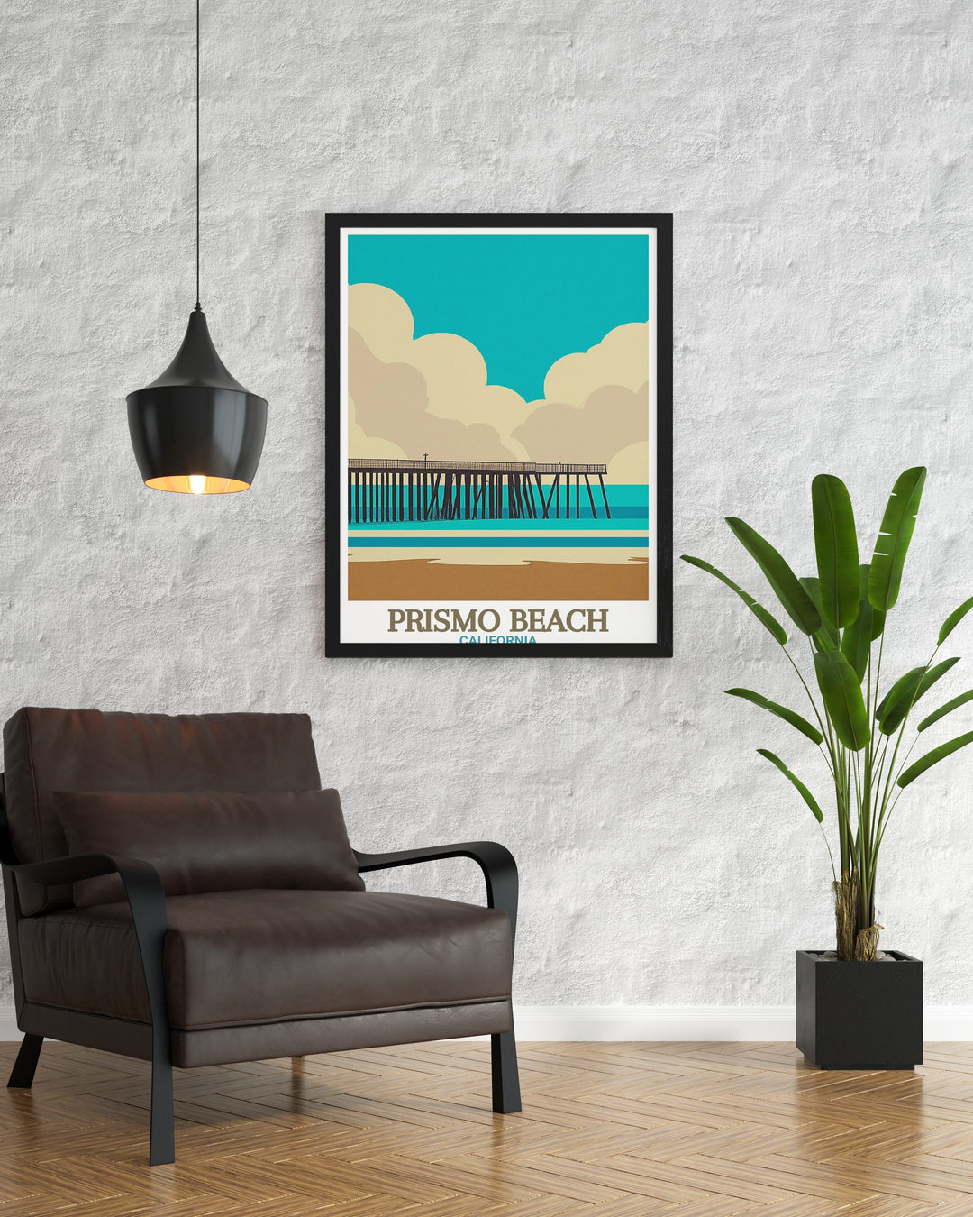 Pismo Beach Decor featuring vibrant California landscapes ideal for home or office decor Pismo Beach Pier modern decor pieces provide a serene and elegant touch