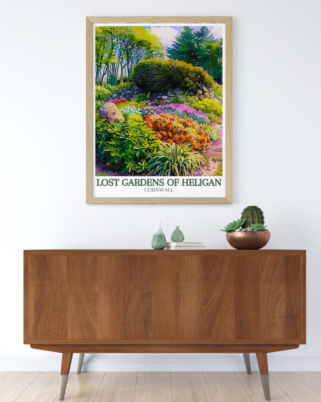 Beautiful Eden Project print and Italian garden Productive gardens art capturing the marvels of Cornwalls renowned ecological paradise ideal for nature lovers and garden enthusiasts looking to enhance their space with botanical elegance