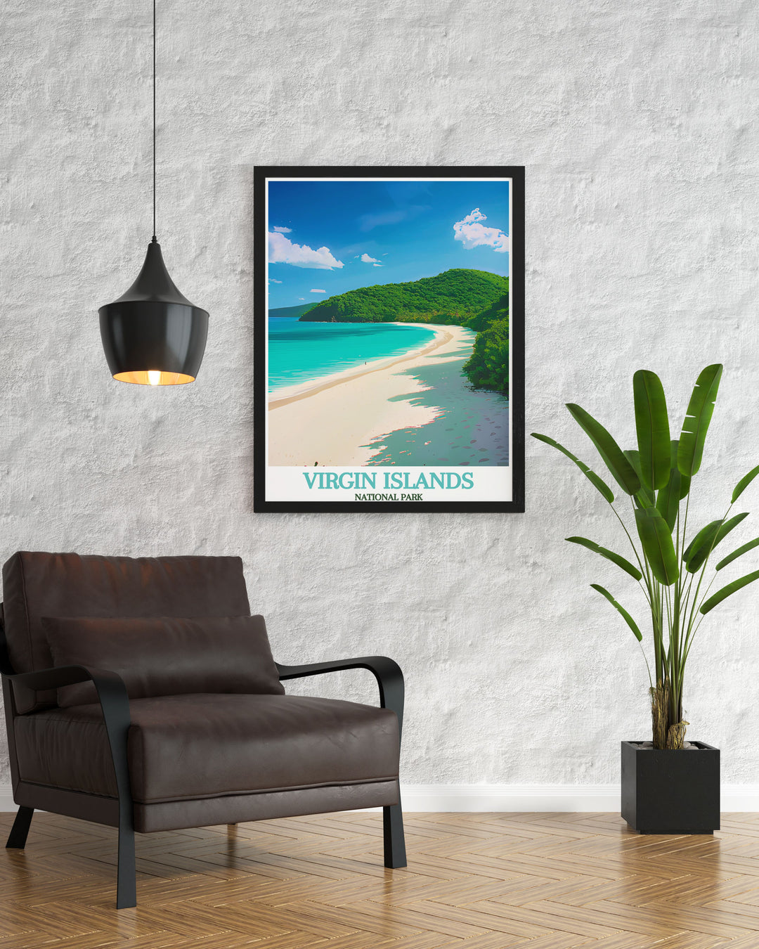 Beautiful artwork of Cinnamon Bay a perfect wall decor piece that transforms any room into a serene retreat