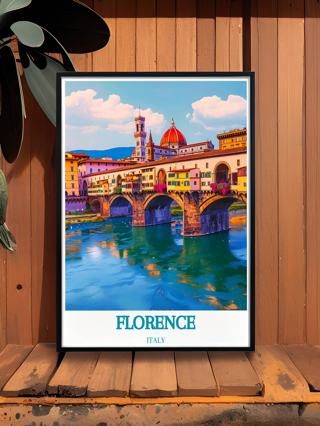 Ponte Vecchio framed prints featuring the iconic bridge of Florence ideal for those seeking unique Florence wall art these prints are perfect for enhancing your living space or as thoughtful gifts