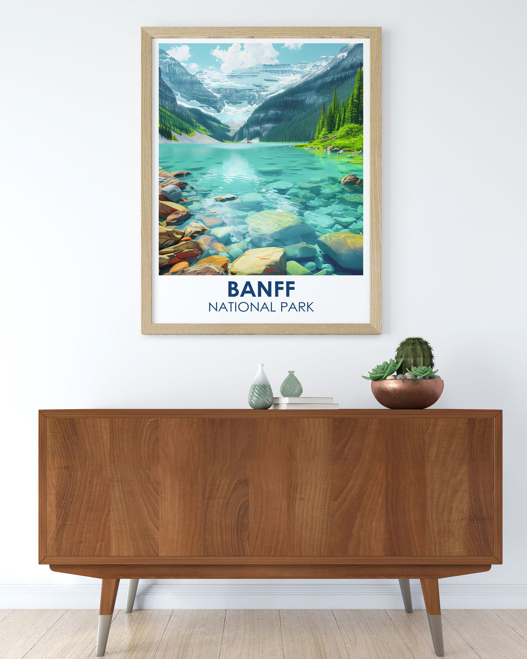 Canadian Rockies canvas print illustrating the towering peaks and verdant forests, bringing the adventure and spirit of the outdoors into your home or office environment.