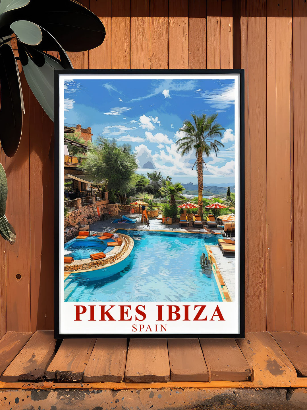 Add a touch of Ibiza magic to your living space with the Pikes Ibiza Print a perfect wall decor for any Pool Area its vibrant depiction of Ibiza nightlife makes it a standout piece for modern art collections