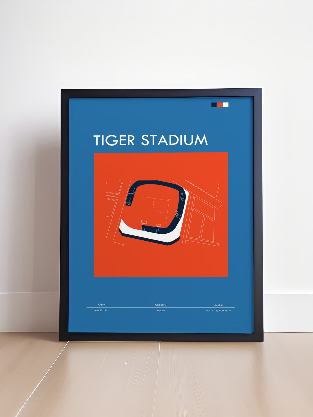 LSU Tiger Stadium art print representing the tradition and pride of LSU Tigers football with vibrant colors capturing the excitement of game days and a must have for fans and collectors