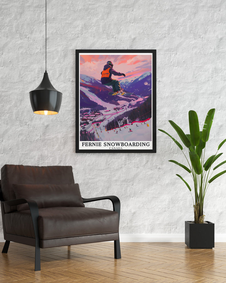 A custom print of the Lizard Range showcasing its stunning peaks and wintery vistas. Ideal for those who admire the natural beauty of British Columbia, this travel poster is a perfect addition to any art collection.