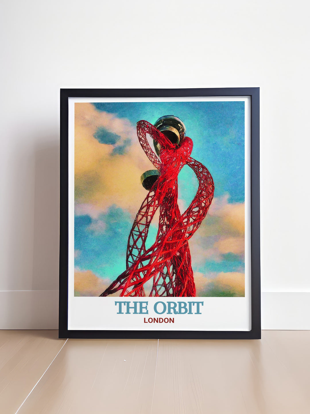 Techno rave scene at The Orbit nightclub in ArcelorMittal Orbit, with vibrant lights and energetic crowds. This print is a celebration of Londons dynamic nightlife, perfect for decorating any space with a touch of rave culture.