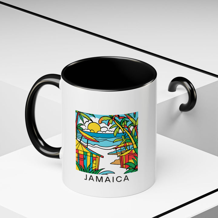 A beautifully crafted Jamaica mug that brings the island’s tropical beauty to your home. Perfect for coffee or tea lovers, this durable ceramic mug is dishwasher and microwave safe. A thoughtful gift or personal keepsake for those who love Jamaica.