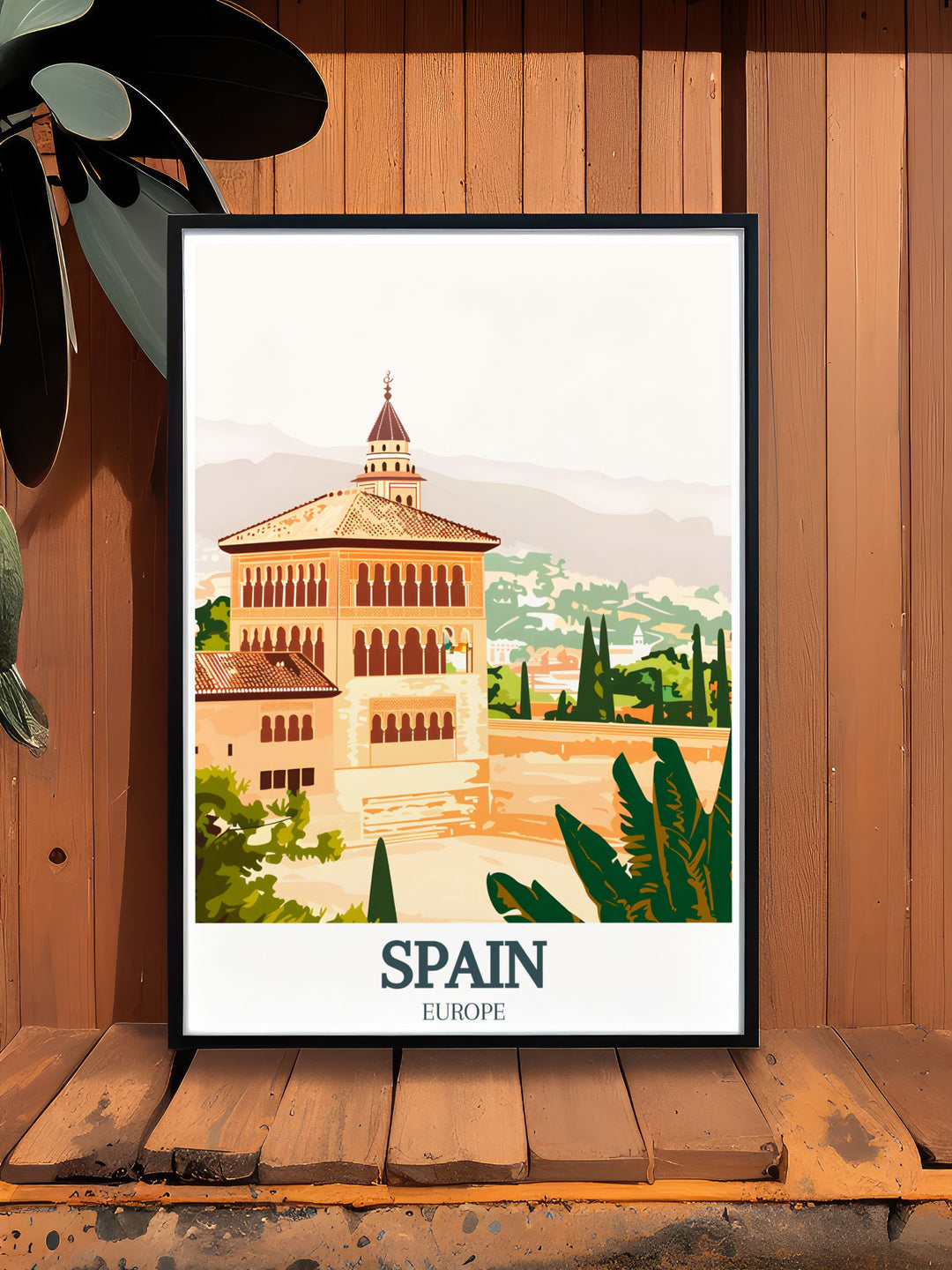 Alhambra Generalife modern art prints are a timeless reminder of Spains charm and beauty ideal for stunning living room decor and gifts for girlfriend or wife