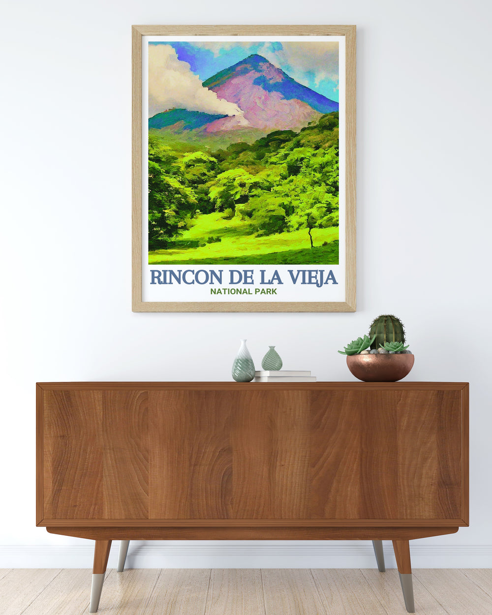 Experience the volcanic power of Costa Rica with this Rincon de la Vieja Volcano poster print a stunning piece of wall art that brings the dramatic beauty of one of Costa Ricas most active volcanoes into your home ideal for gifts or enhancing your living space.