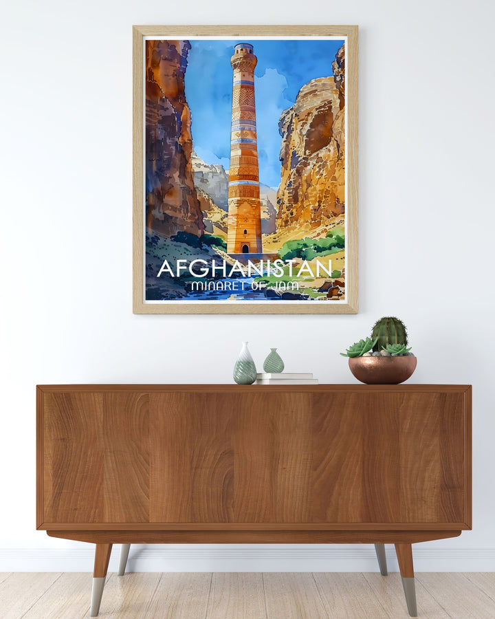 Captivating Minaret of Jam artwork ideal for birthdays anniversaries or special occasions a unique gift that combines history culture and stunning visuals