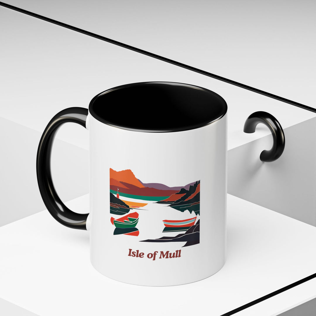 This Isle of Mull mug highlights the island’s cultural and natural beauty with vibrant designs. Dishwasher-safe and durable, it is perfect for hot drinks and makes a thoughtful gift or collector’s item for fans of the Isle of Mull.