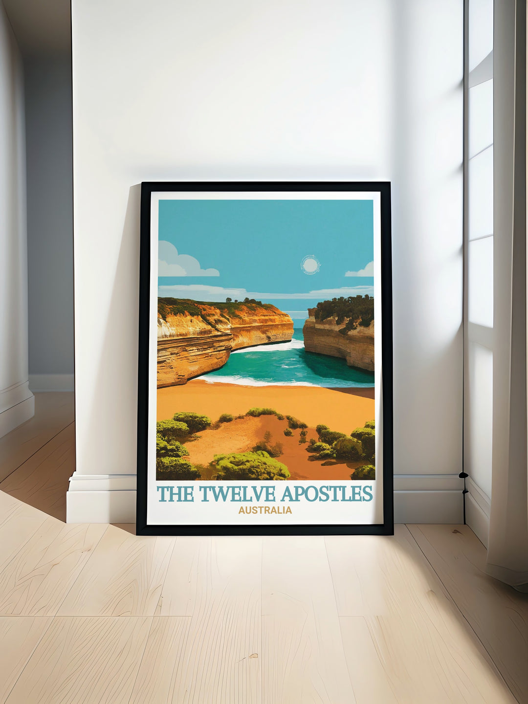 The Twelve Apostles modern prints capturing the iconic limestone stacks along the Great Ocean Road perfect for enhancing any living space with natural beauty and elegance