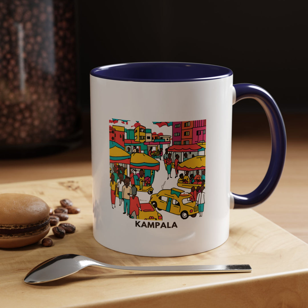 The Kampala mug showcases the beauty and vibrancy of Uganda’s capital. Perfect for your favorite beverages, it features detailed artwork inspired by the city’s landmarks. Durable and microwave safe, it’s an excellent gift or personal keepsake.