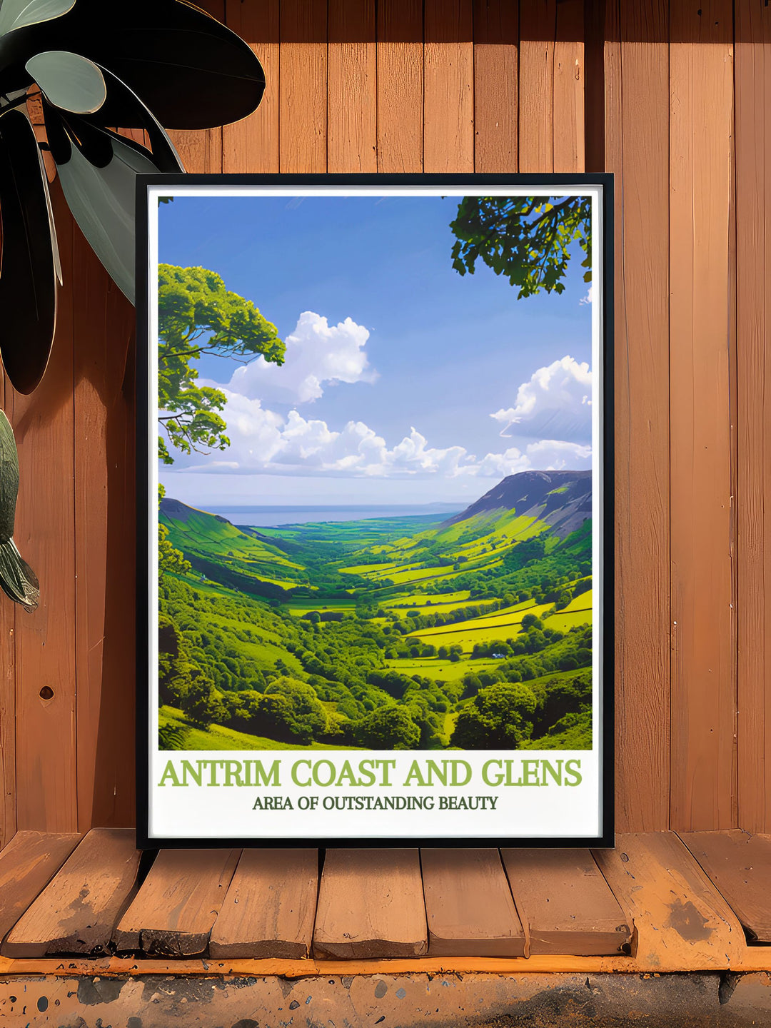 Canvas print focusing on the serene beauty of Antrims Glens, ideal for creating a calming atmosphere.