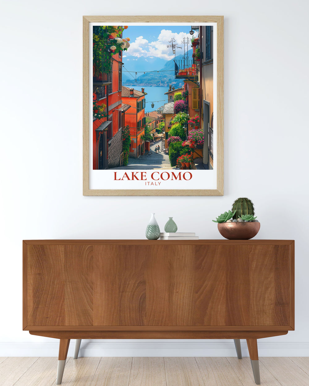 Bellagio Modern Prints showcasing the elegance of Lake Como ideal for stunning living room decor and anniversary gifts