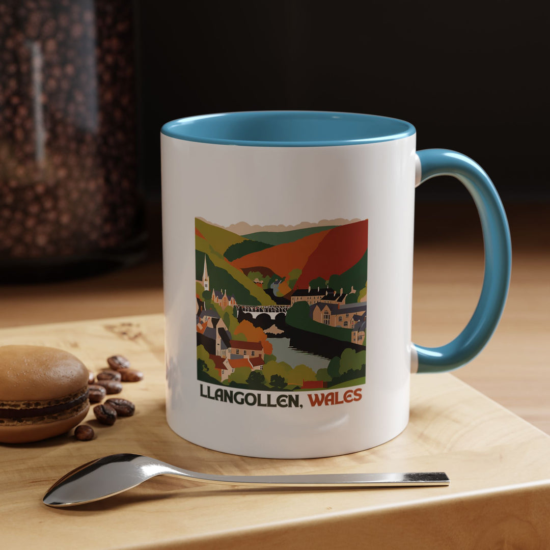 This Llangollen Wales mug celebrates the picturesque beauty of Wales. With elegant designs inspired by the local scenery, it is ideal for tea or coffee lovers. A practical and stylish piece, it makes a thoughtful gift or addition to any collection of travel-inspired mugs.