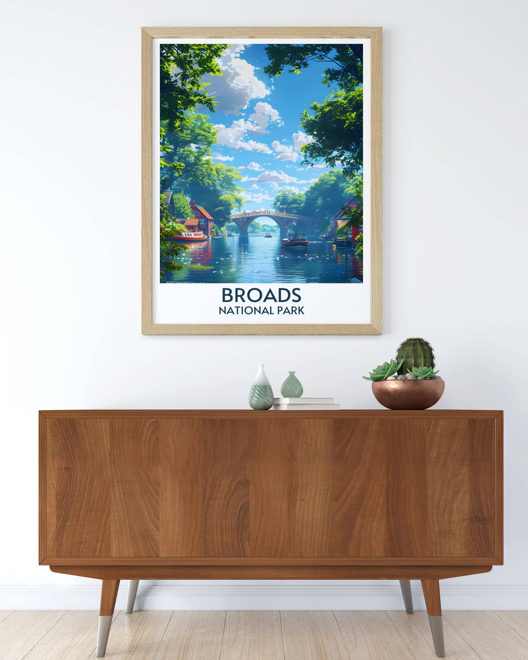 Bring the tranquil scenes of the Norfolk Broads into your home with a Wroxham Bridge Digital Print. This artwork captures the essence of the UKs national parks, making it an ideal choice for nature lovers and art enthusiasts.