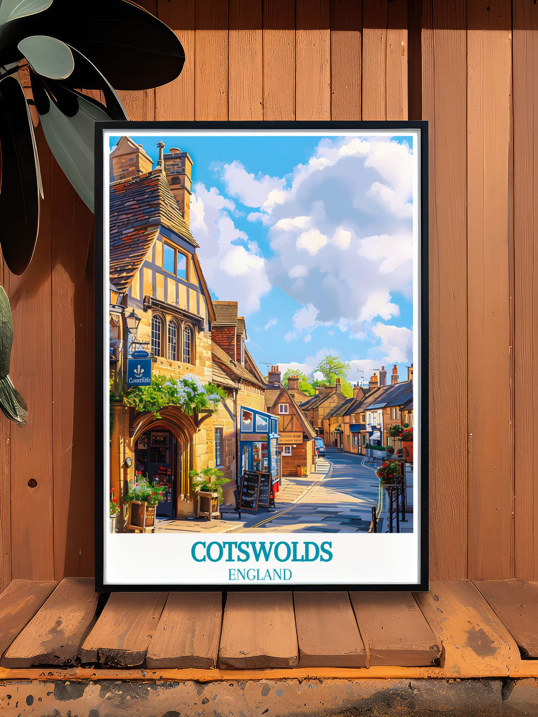 Admire the scenic vistas of the Cotswolds with this artwork, depicting the rolling hills and quaint villages surrounding Chipping Campden, bringing the timeless beauty of England into your home.