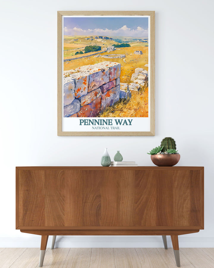 Yorkshire Dales Art depicting the rolling hills and dramatic landscapes of the Pennines a beautiful addition to any collection of British landscape art and nature themed decor