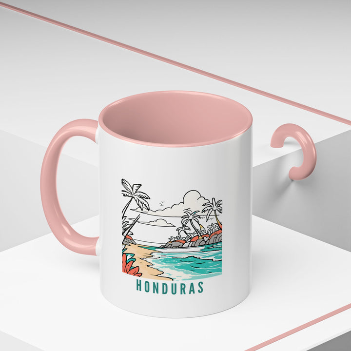 Experience the essence of Honduras with this artistic ceramic mug. Its vibrant design reflects the country's charm, making it a practical, dishwasher-safe, and meaningful gift for any occasion.