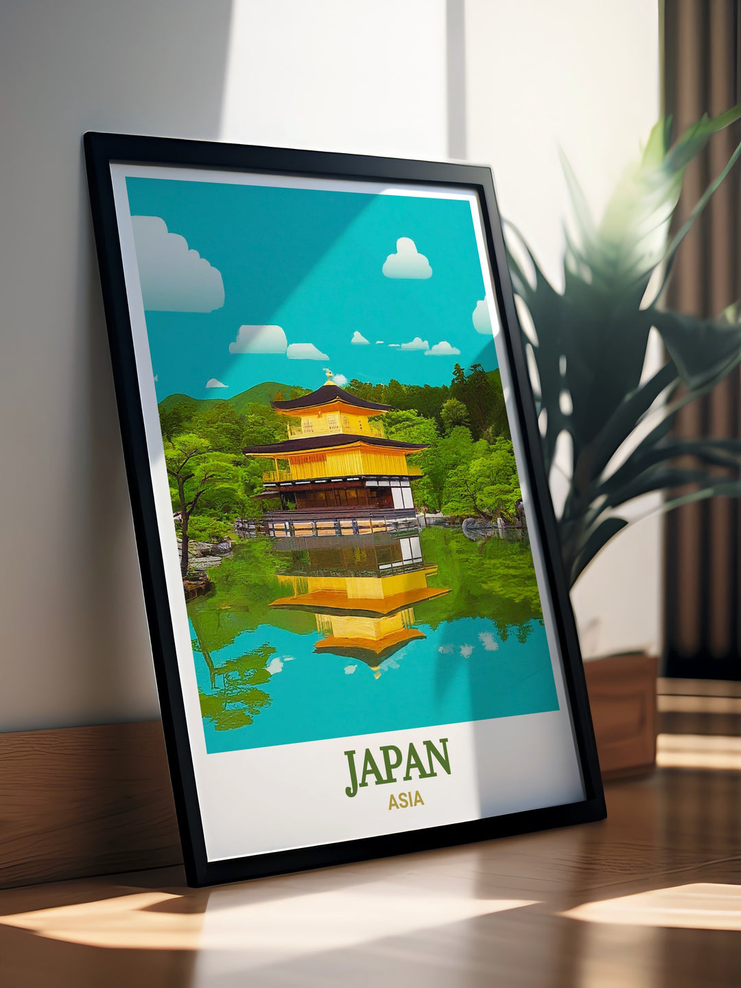 Transform your living space with exquisite Japan Artwork showcasing Osakas dynamic energy and Kyotos Kinkaku ji modern art create a serene atmosphere with our elegant and sophisticated Japan decor