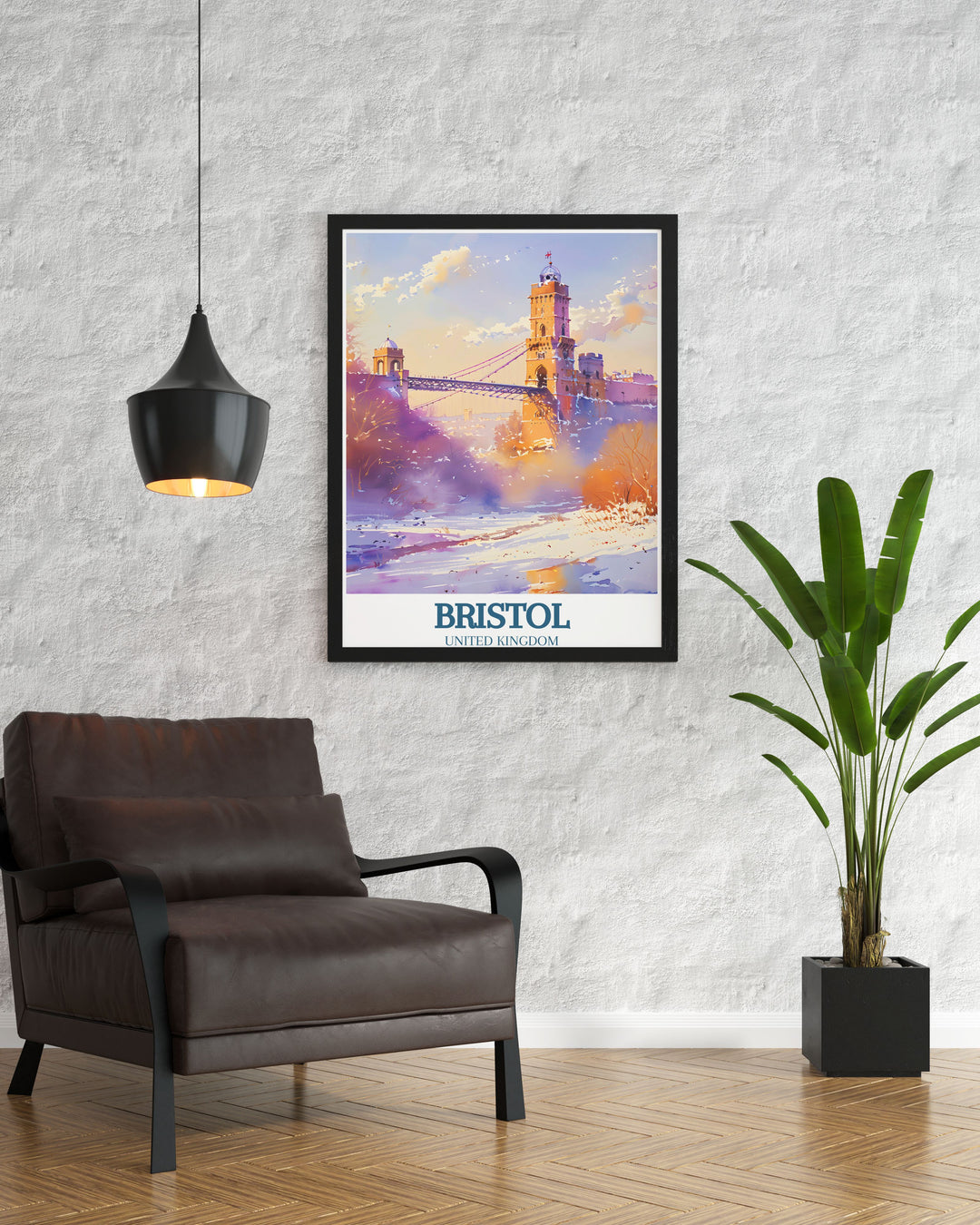 Bristol MTB Poster featuring Ashton Court and the iconic Clifton suspension bridge River Avon. A must have for cycling lovers and those who admire Bristols landmarks. This print is perfect for decorating your living space with a touch of adventure.