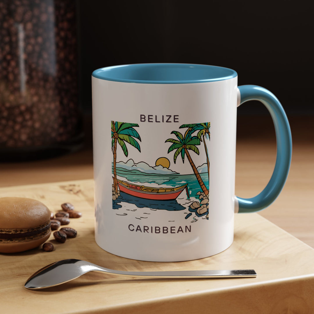 Celebrate the natural charm of Belize and the Caribbean with this stunning ceramic mug. Featuring artistic designs, it is dishwasher-safe and ideal for daily use or as a special gift for travelers and fans of tropical destinations.