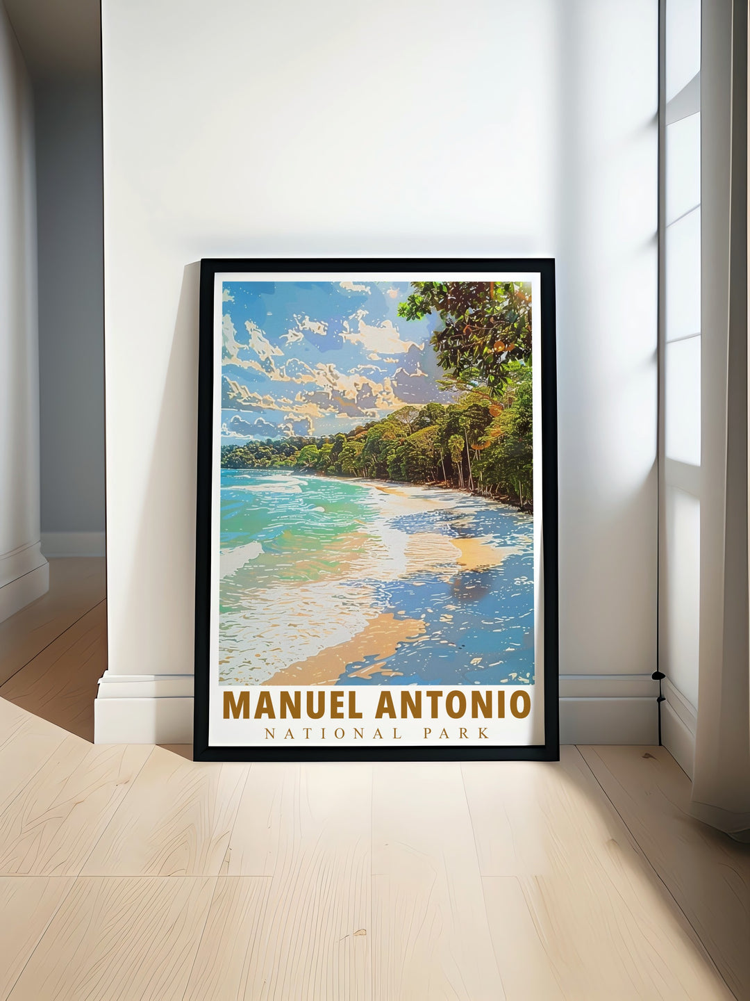 Manuel Antonio National Park Poster Print with vibrant Espadilla Beach art captures the natural beauty of Costa Rica perfect for Costa Rica wall decor and gifts for any occasion a stunning addition to your home decor with intricate details and vivid colors