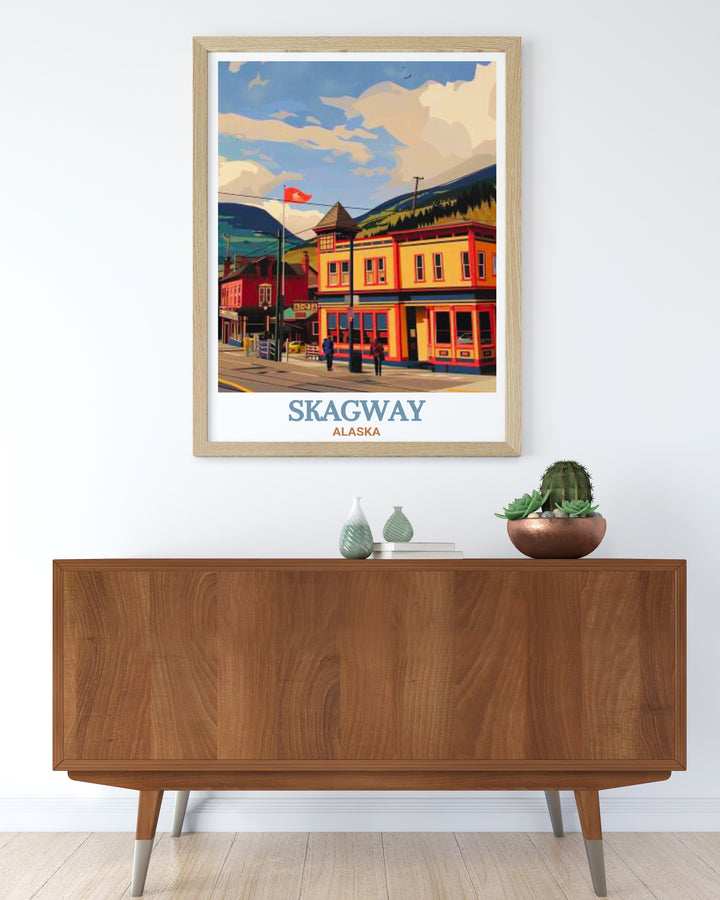 Elegant home decor featuring Klondike Gold Rush National Historical Park modern art perfect for transforming your living space these framed prints add sophistication and style with a touch of historical charm ideal for creating a stylish atmosphere