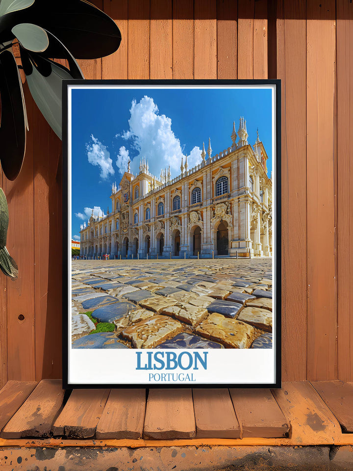 Jeronimos Monastery Artwork capturing the grandeur of this UNESCO World Heritage Site with a focus on its intricate design and historical significance for refined wall decor.