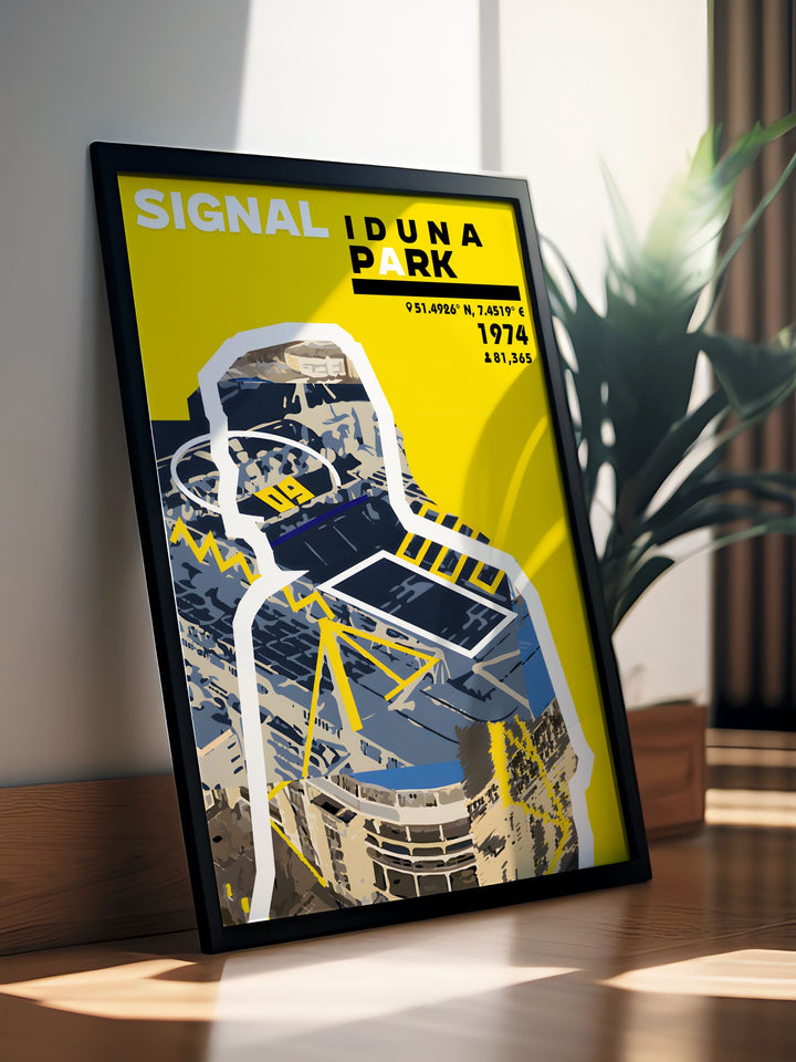 Elevate your space with the Karim Adeyemi Poster highlighting the young stars skill and passion at Signal Iduna Park an ideal addition to your collection of Dortmund Art and football memorabilia