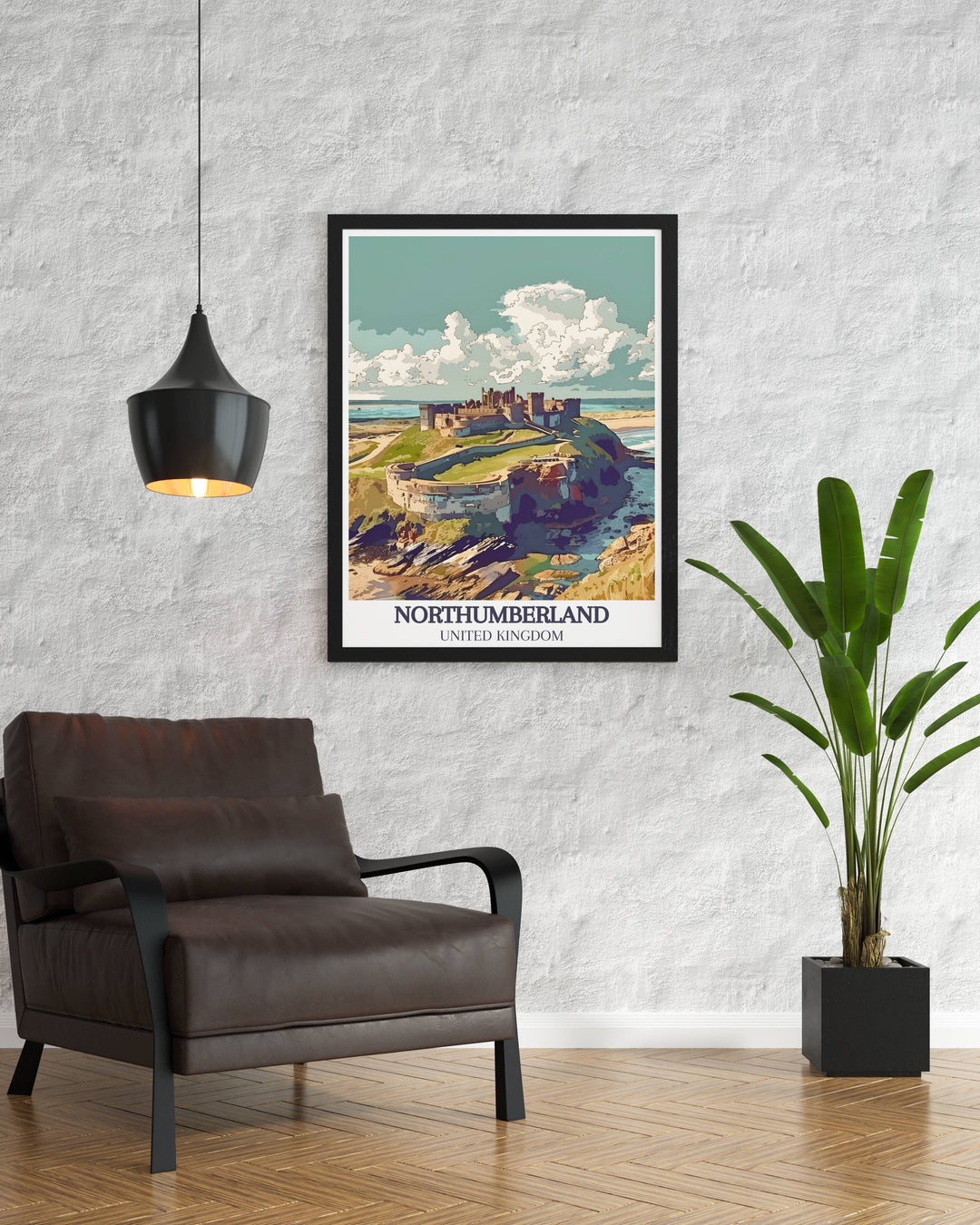 Bamburgh Castle Painting on high quality paper using fade resistant inks ensuring vibrant colors for years making it a timeless piece for your home or as a special gift