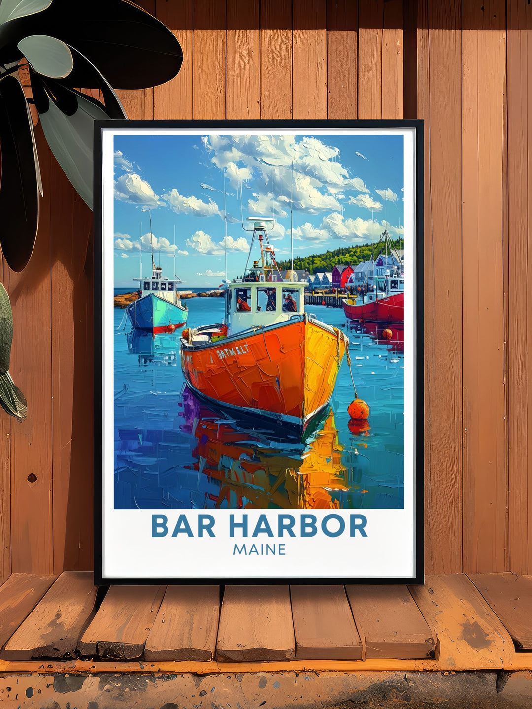 Celebrating the rich history of Bar Harbor, this poster captures the towns enduring charm and historical significance. Perfect for history lovers.