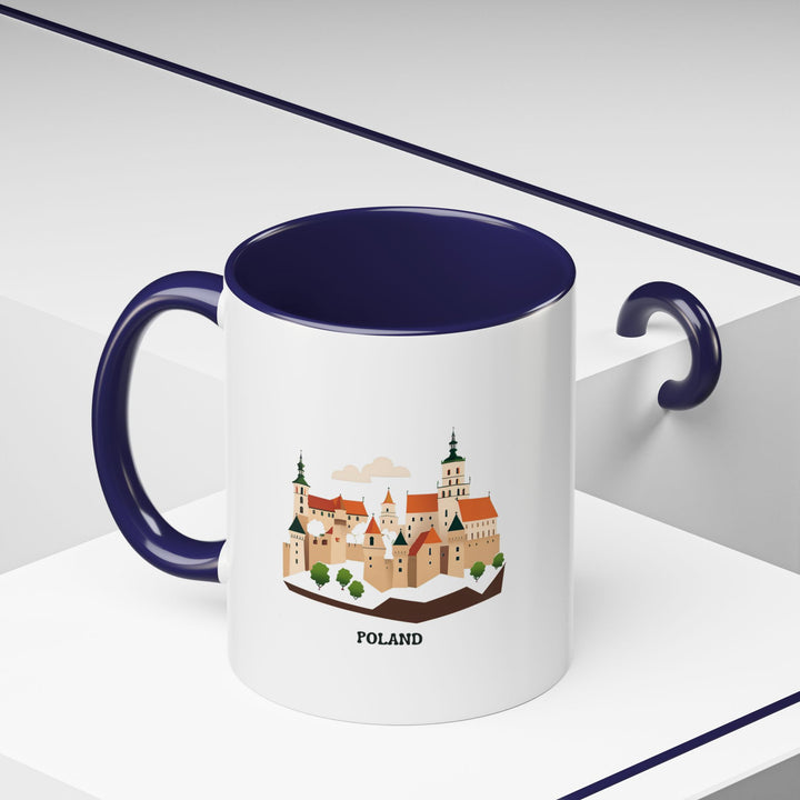 This Poland Mug offers a vibrant display of Polish landmarks, including Wawel Castle. Durable and practical, it is perfect for everyday use and a thoughtful gift for anyone who loves Polish art and heritage.