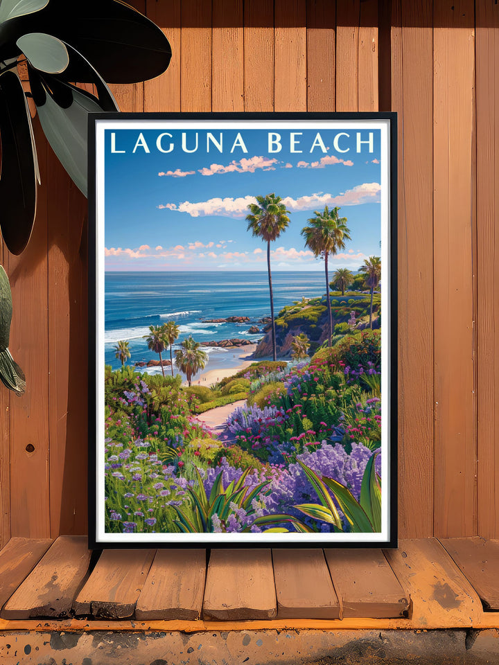 Heisler Park Modern Art in Laguna Beach Photo transforms any space into a serene haven showcasing the beauty and tranquility of this coastal destination perfect for wall art.