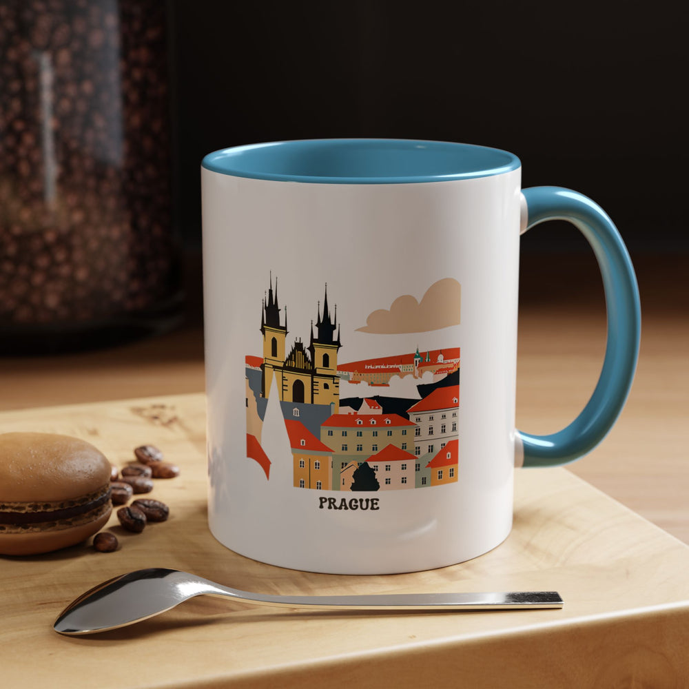 The Prague Mug captures the beauty of Prague’s famous landmarks such as the Astronomical Clock. This durable ceramic mug is dishwasher-safe and microwave-safe, blending functionality with art for a perfect gift or keepsake.