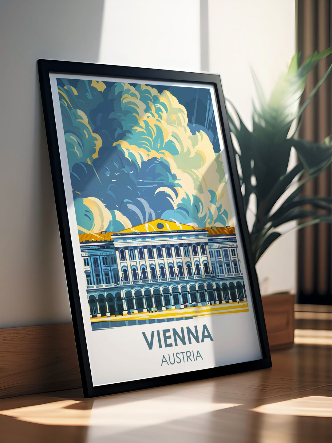 Vienna Wall Art of schonbrunn palace a masterpiece capturing the grandeur of this iconic landmark perfect for enhancing your living space with a touch of European sophistication
