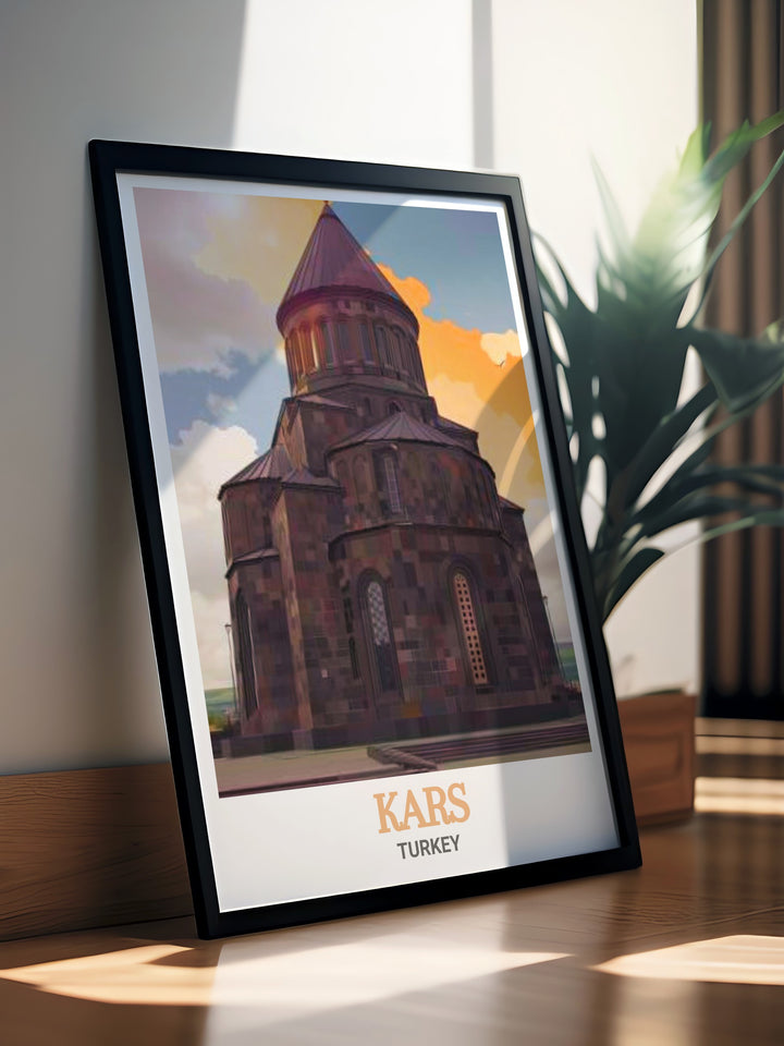 Add a touch of Turkish heritage to your decor with Church of the Holy Apostles wall art these elegant modern prints of this historic landmark in Kars offer a blend of cultural depth and artistic sophistication perfect for elevating your living space