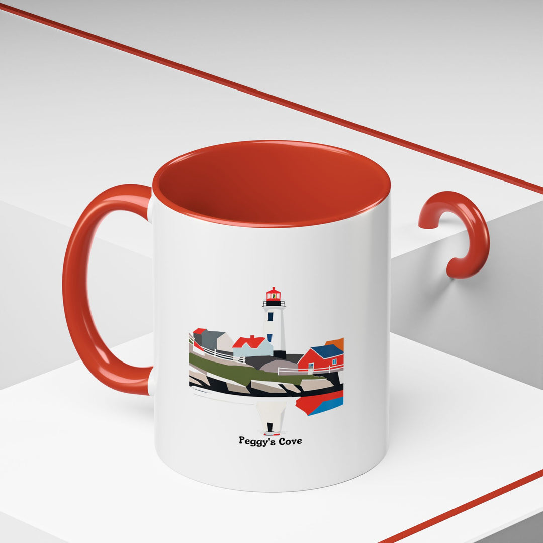 This Peggy's Cove Mug offers a beautifully detailed design of the iconic lighthouse in Nova Scotia. Durable and practical, it is microwave-safe and dishwasher-safe, making it perfect for daily use or as a thoughtful gift.