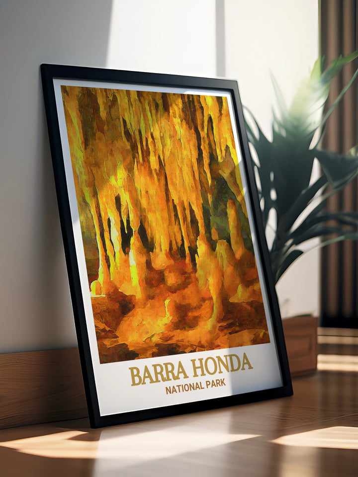 Barra Honda Framed Art captures the stunning landscapes of Costa Ricas Barra Honda National Park, including the iconic La Trampa Cave. This canvas art is a perfect tribute to the countrys natural wonders, making it an excellent addition to any nature lovers home decor.