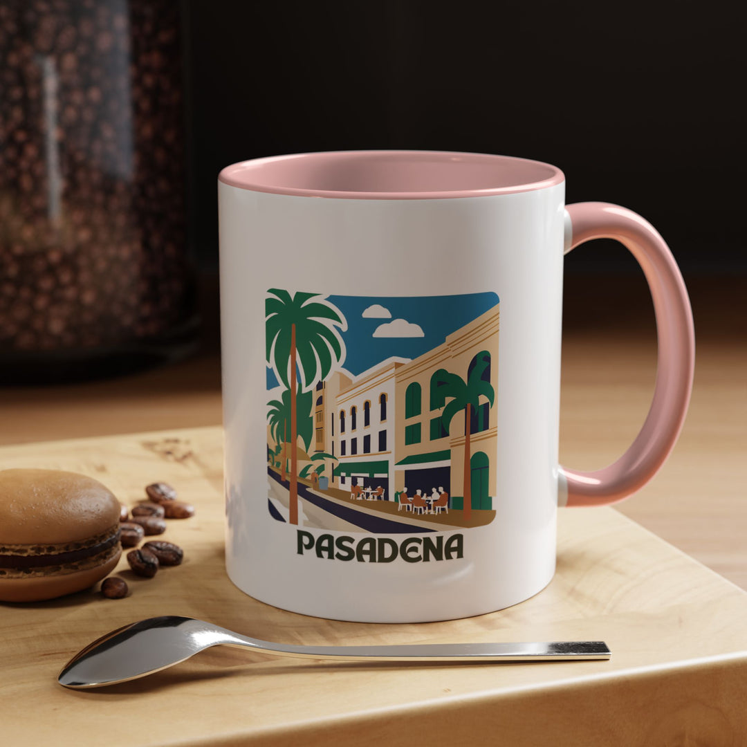 A premium Pasadena mug designed for enthusiasts and collectors. Showcasing intricate artwork of Pasadena’s stunning architecture and vibrant culture, this ceramic mug is dishwasher and microwave safe, making it an elegant gift for cultural fans.