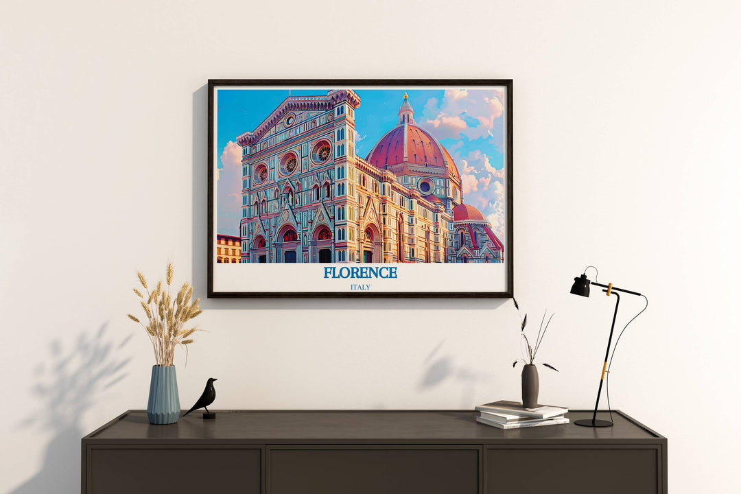 Stunning Florence wall art showcasing Duomo di Firenze a perfect addition to any room capturing the beauty and grandeur of Florence ideal for gifts and adding sophistication to your living space