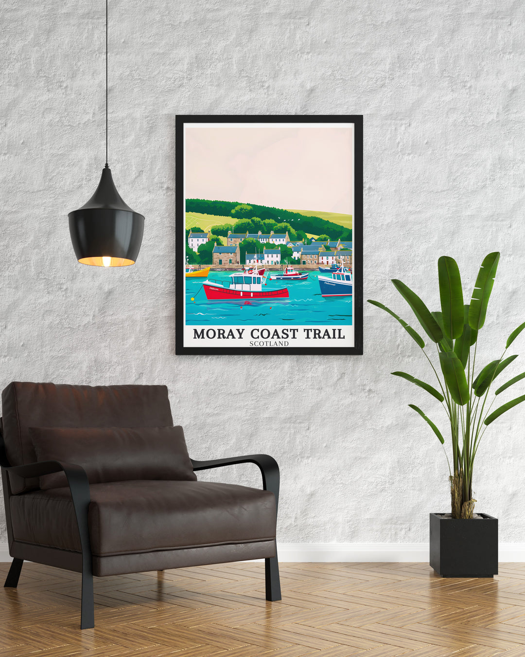 Moray Coast Poster Print featuring the rugged beauty of Scotlands northeastern coast, capturing the essence of the Moray Coast Trail with its dramatic cliffs and sweeping sandy beaches, making it an ideal addition to any nature themed decor.