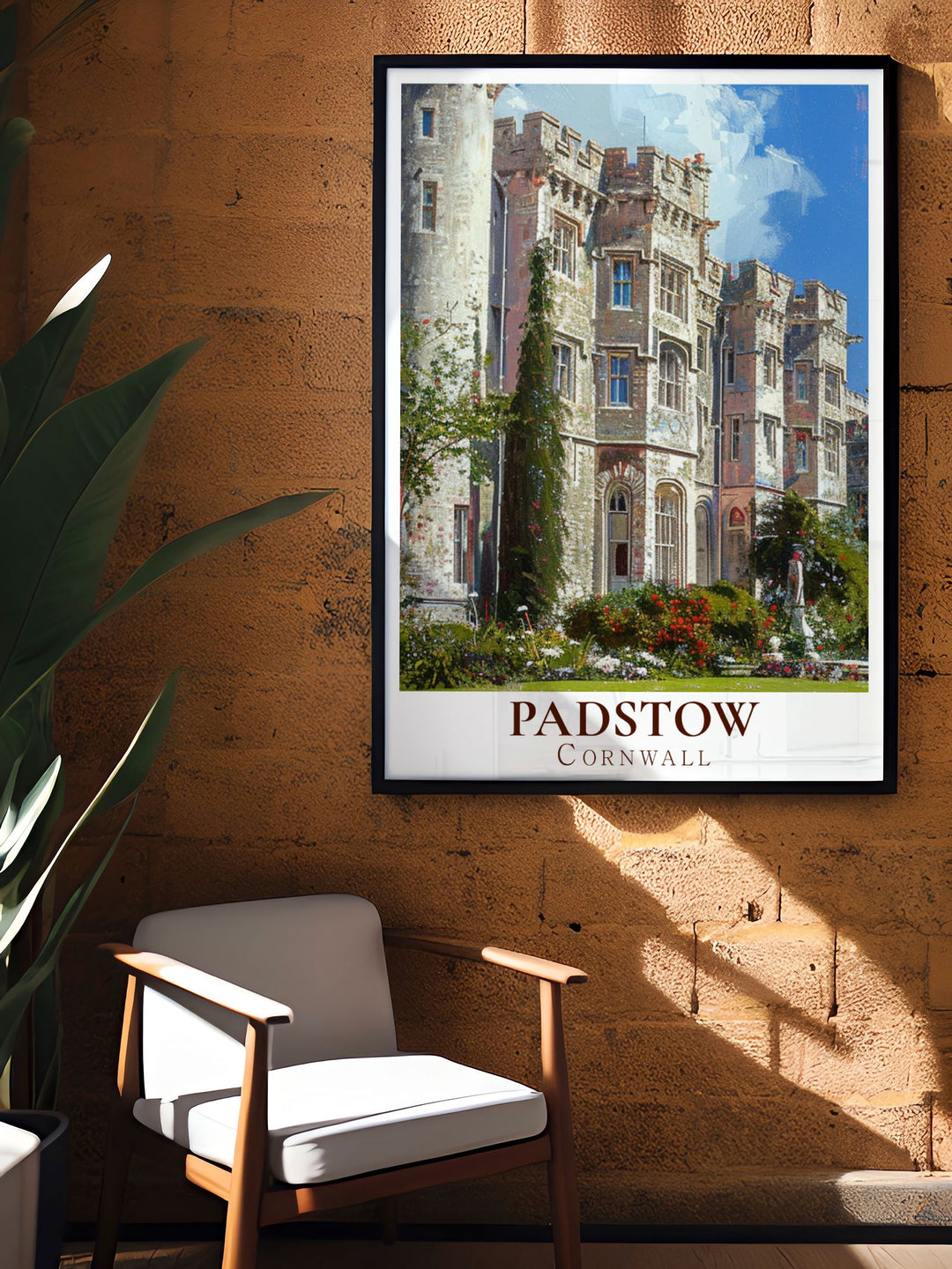 Padstow Wall Art featuring the serene Padstow Harbour ideal for any room in your home perfect for Cornwall travel enthusiasts Prideaux Place stunning living room decor pieces offering a blend of historical charm and modern elegance