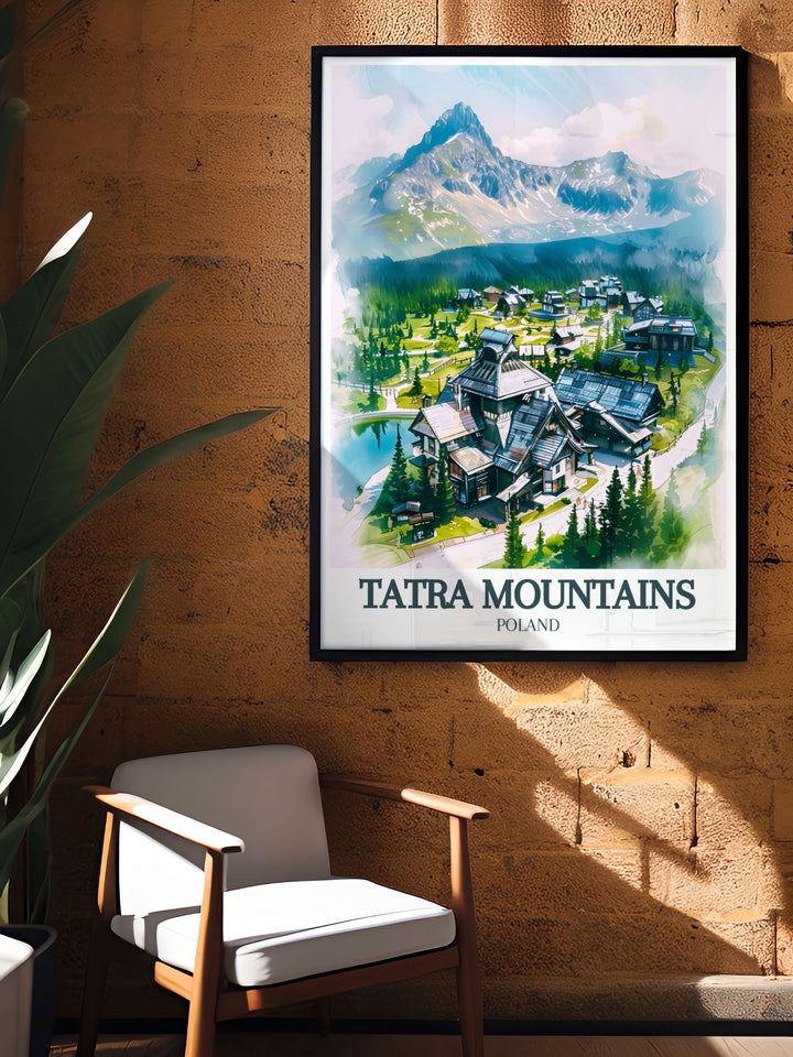 Stunning Tatra National Park and Dolina Koscieliska Framed Prints capturing the rugged elegance of the Tatra Mountains ideal for elegant home decor or as a special gift for nature lovers