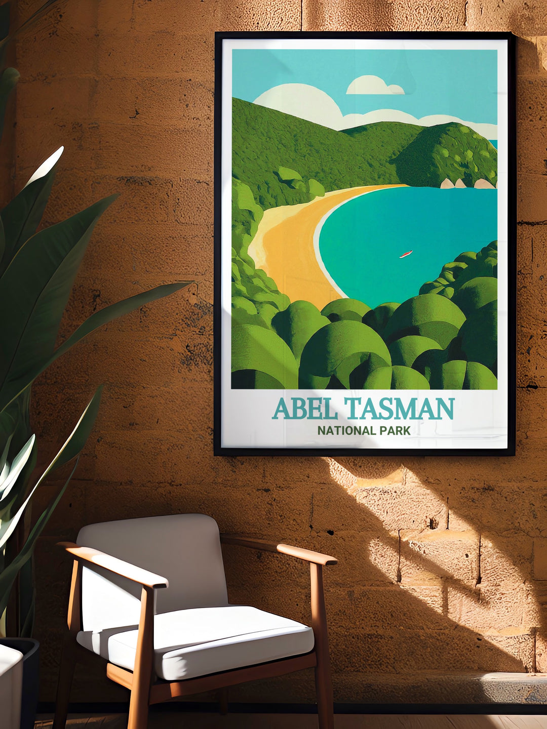 Transform your living room with this elegant Abel Tasman Coast Track Framed Print capturing the essence of New Zealands South Island and making a perfect wall décor for those who appreciate the beauty of National Park Prints