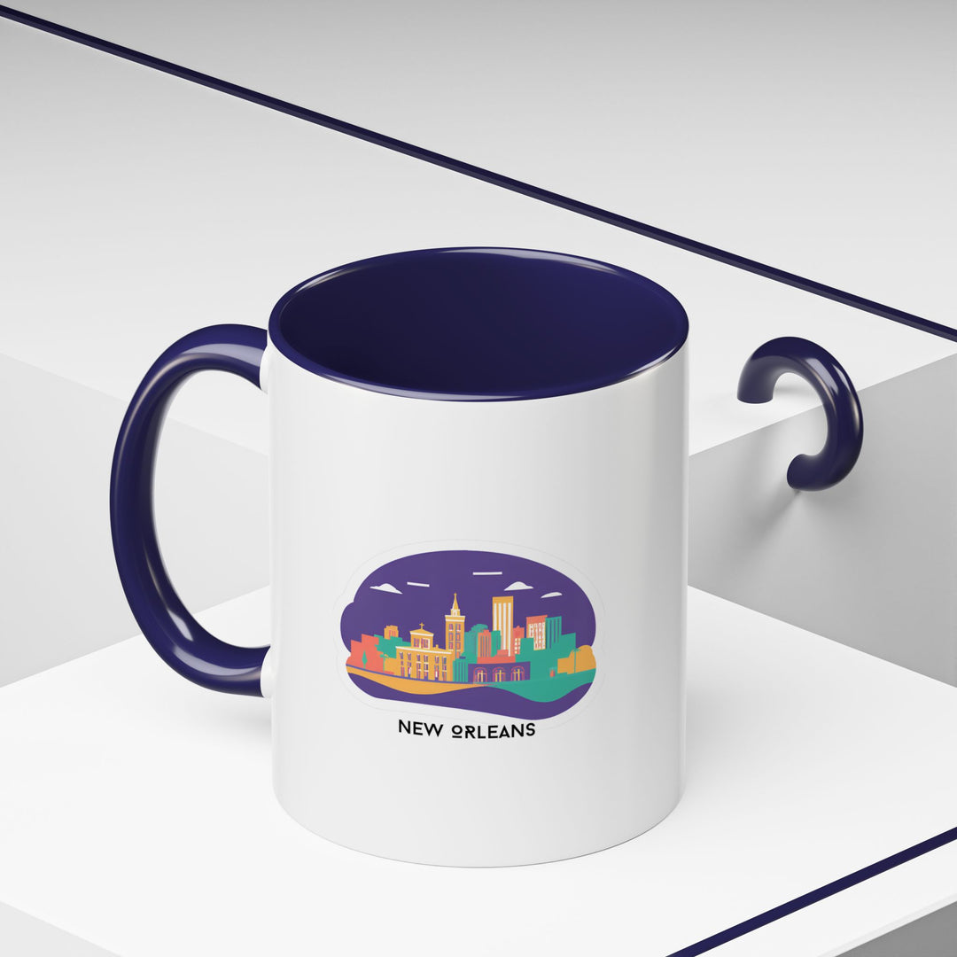 This New Orleans Mug offers a delightful way to enjoy your beverages while celebrating the culture of the French Quarter. Durable and easy to clean, this ceramic mug is both microwave-safe and dishwasher-safe.