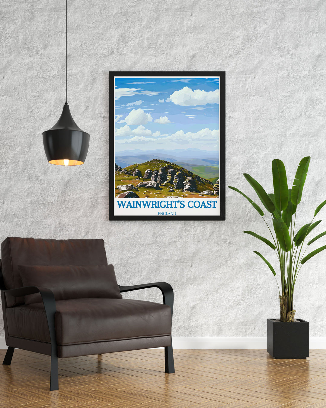 Alfred Wainwrights Coast to Coast Print highlighting Nine Standards Rigg is a stunning representation of the iconic UK hike from the Lake District to Yorkshire an ideal framed print for hiking enthusiasts and those who love exploring National Trails