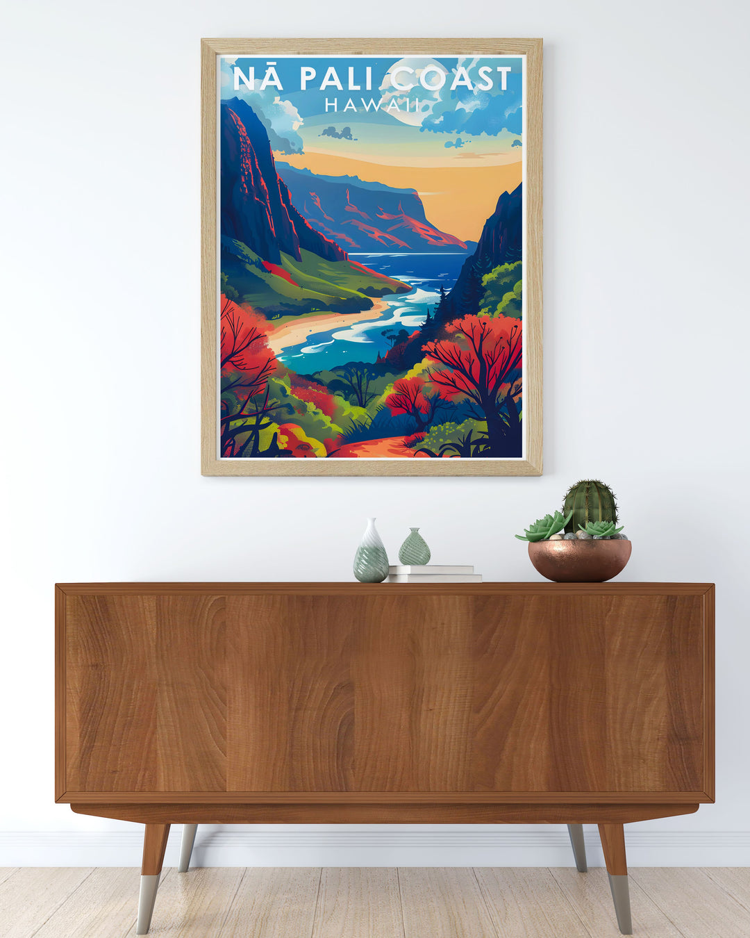 Transform your home with Hawaii art decor that highlights Na Pali Coast and Lao Valley. These posters capture the essence of Hawaiis natural wonders.