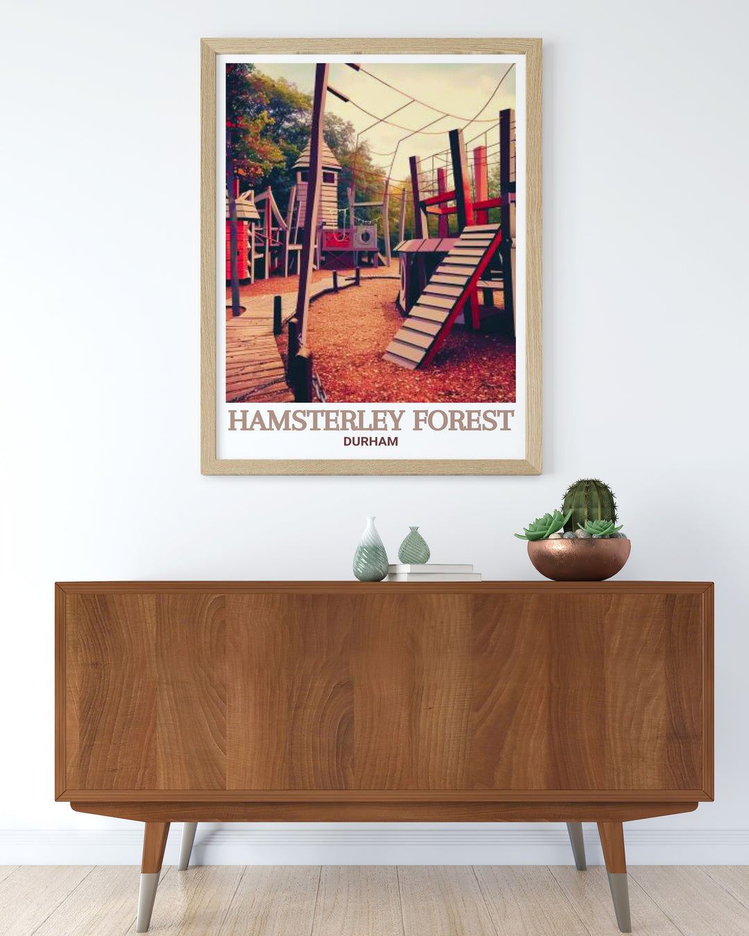 Mountain biking art print showcasing Hamsterley Forest Adventure Play Area in County Durham offers a stunning way to decorate your home with vibrant scenes from an iconic MTB Trail Centre known for its thrilling mountain bike trails