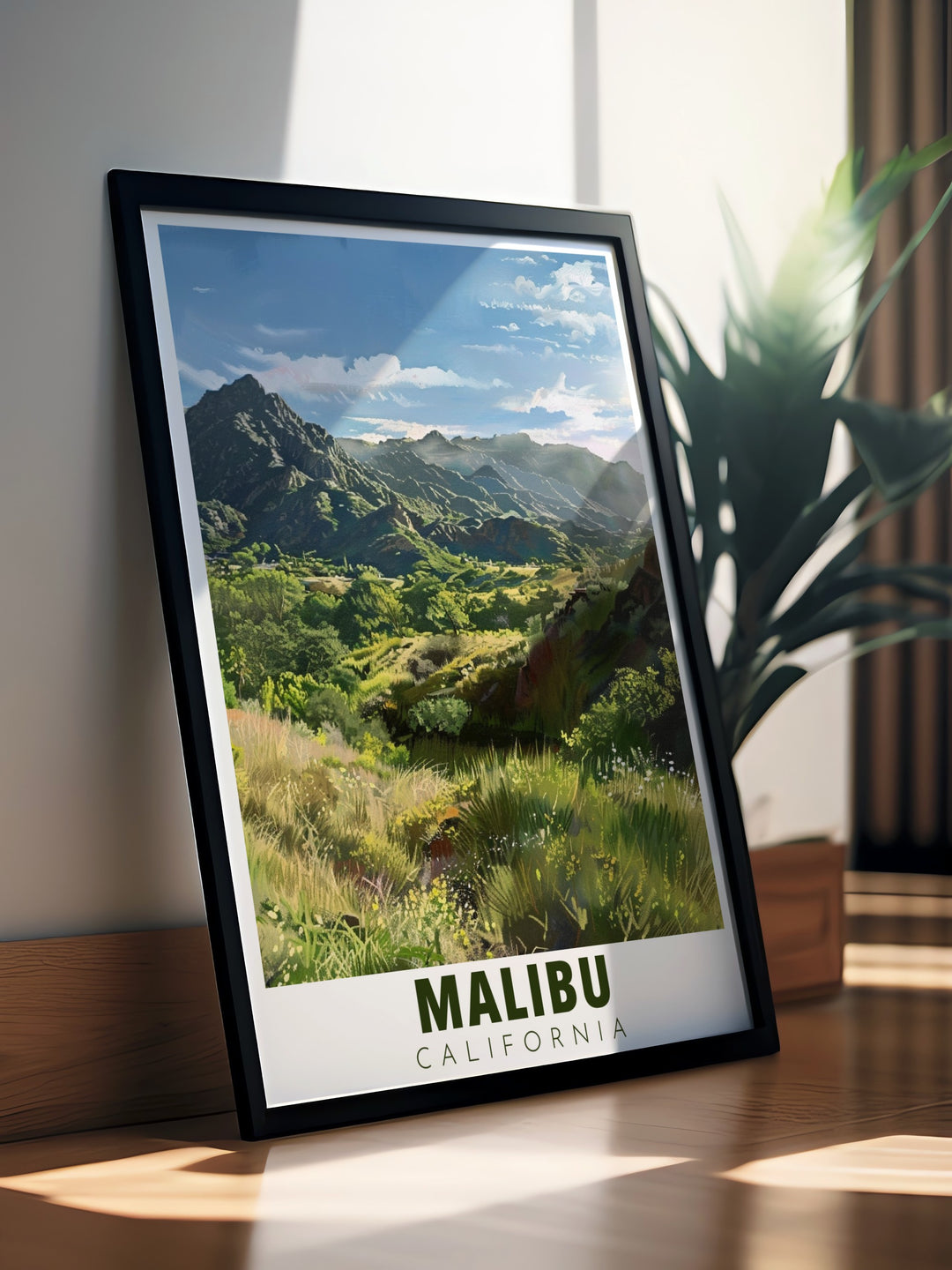 Bring the beauty of Malibu and Creek State Park into your living room with this elegant wall art featuring a Malibu cityscape and Creek State Park stunning nature scenes these prints offer a blend of modern decor and personalized gifts for any occasion